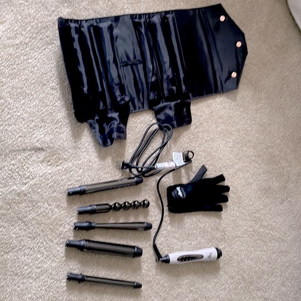 L’ange Le Cinq 5-Piece curling wand set in Shadow